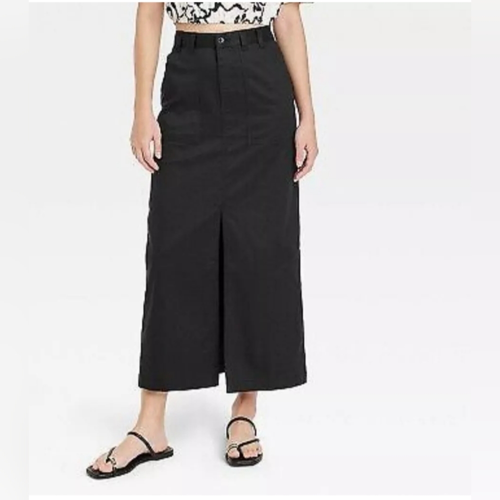 A New Day Women’s Utility Midi Skirt – XXL – NWT – Front Slit - Picture 5 of 13